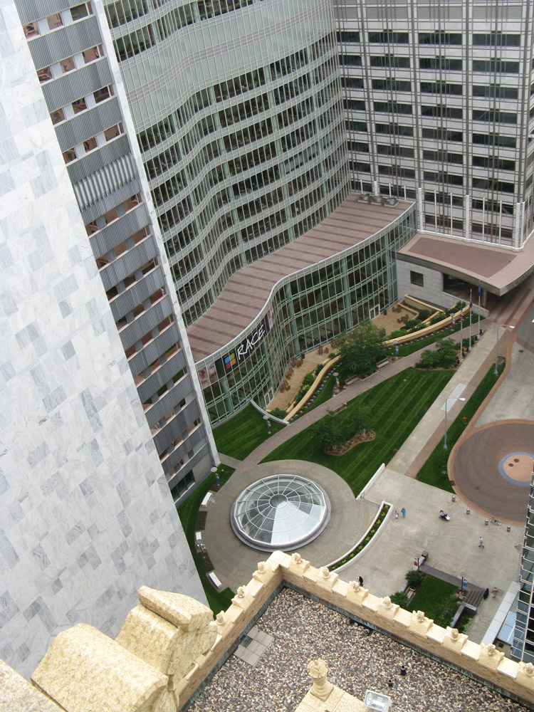 Mayo Clinic from the Plummer Building tower.